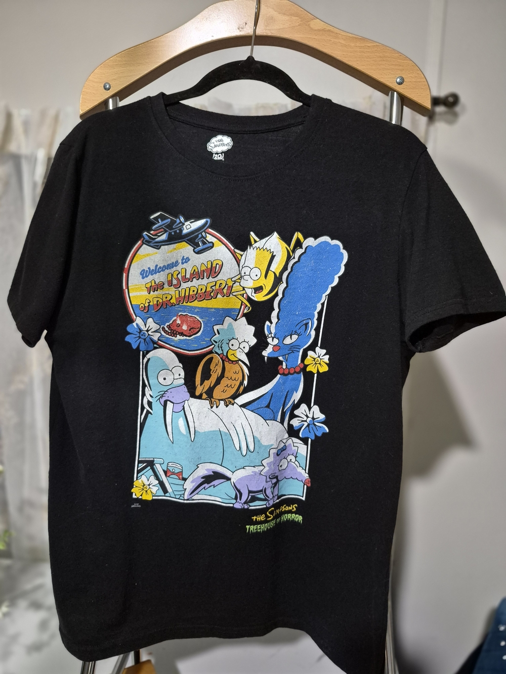 The Simpsons 'Island of Dr Hibbert' Graphic Tee - Black
